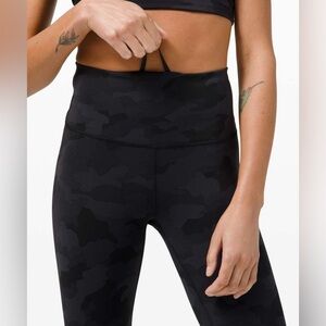 Lululemon Wunder Train High-Rise Crop 23" - Heritage 365 Camo Deep Coal Multi